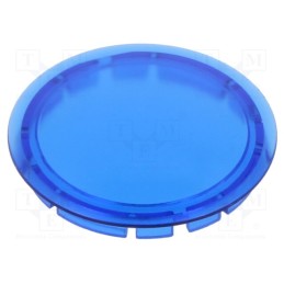 10 pcs : K22RRBL - Actuator lens, RONTRON-R-JUWEL, blue