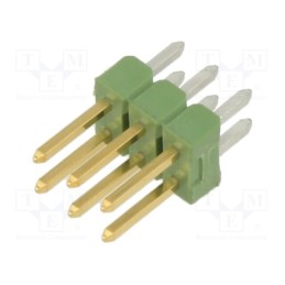 10 pcs : 826656-3 - Pin header, pin strips, AMPMODU MOD II, male, PIN: 6, straight
