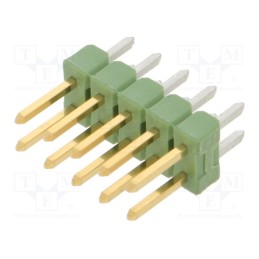 10 pcs : 826656-5 - Pin header, pin strips, AMPMODU MOD II, male, PIN: 10, straight