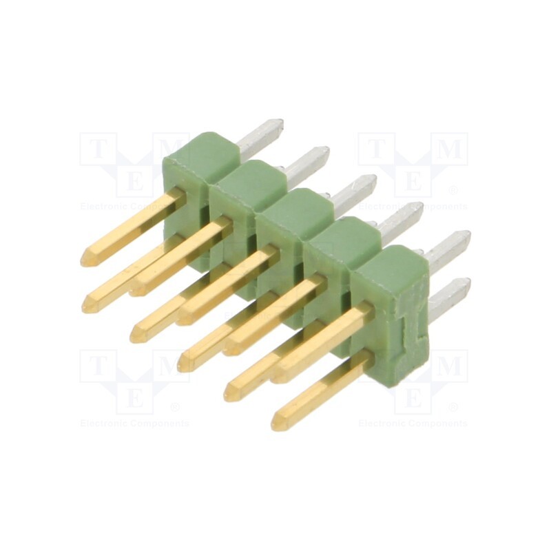 10 pcs : 826656-5 - Pin header, pin strips, AMPMODU MOD II, male, PIN: 10, straight