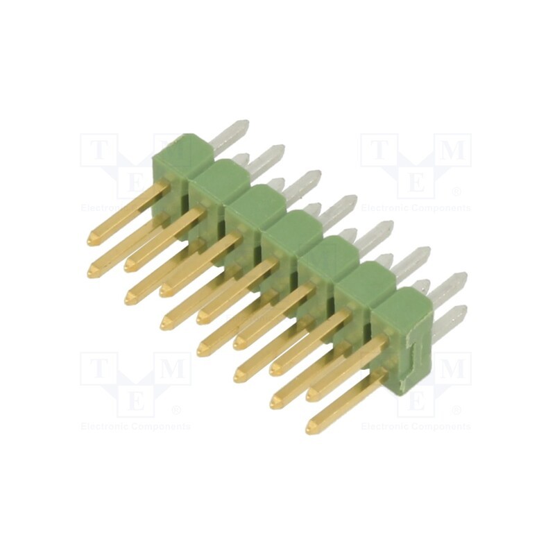10 pcs : 826656-7 - Pin header, pin strips, AMPMODU MOD II, male, PIN: 14, straight