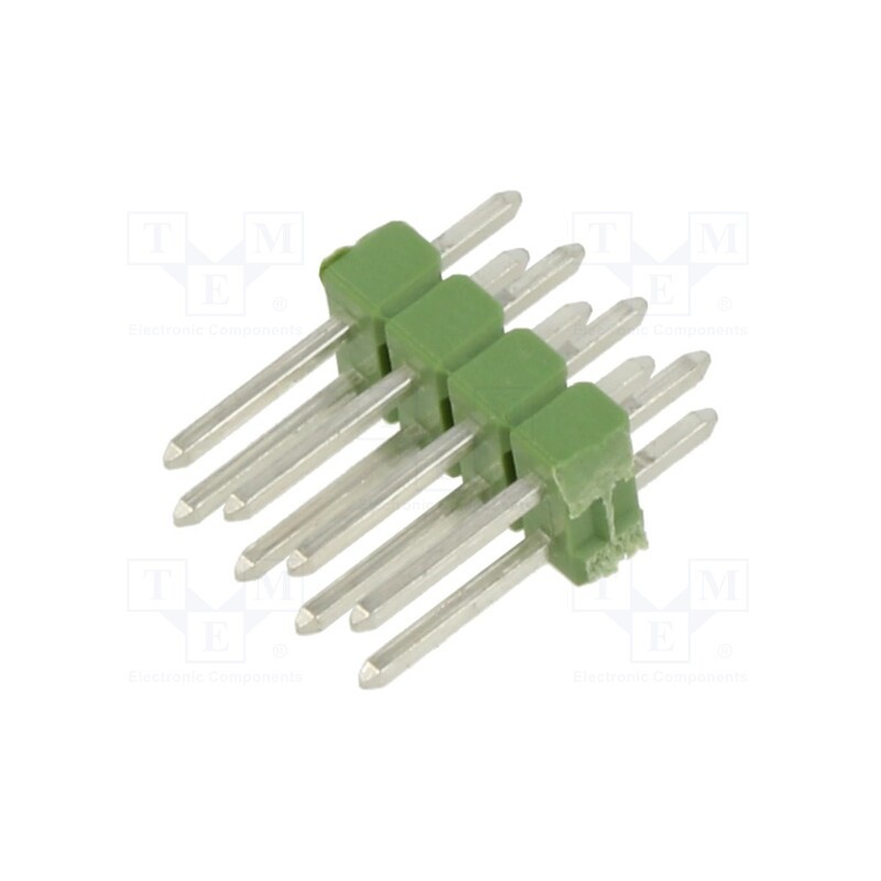 10 pcs : 826925-4 - Pin header, pin strips, AMPMODU MOD II, male, PIN: 8, straight