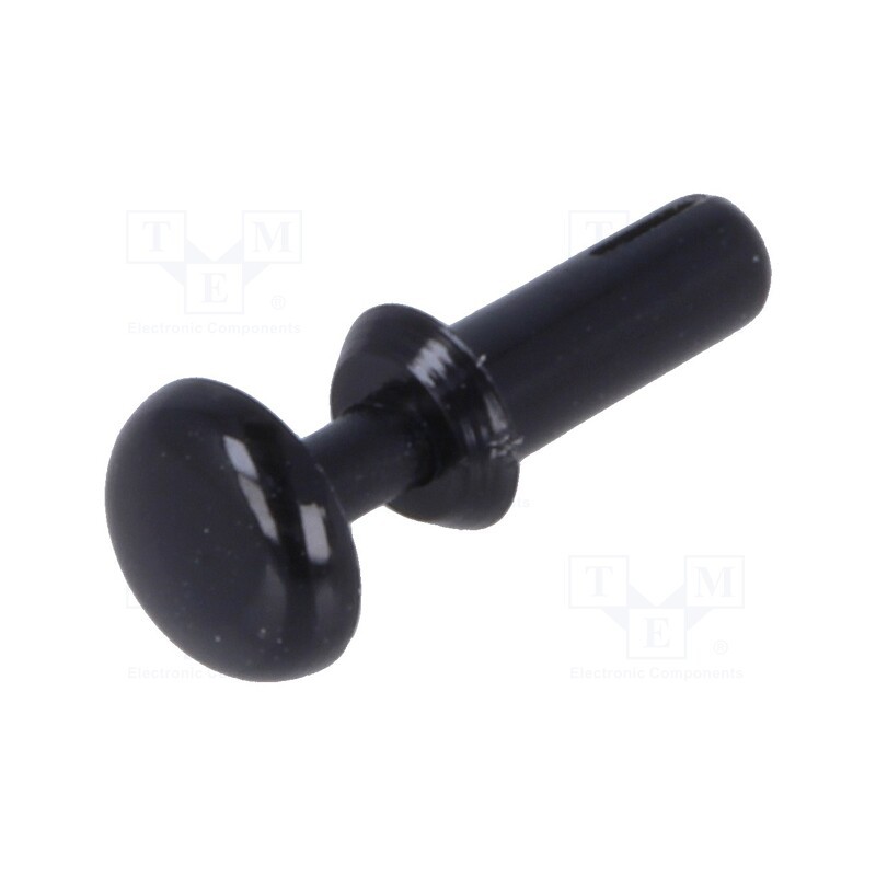 50 pcs : 8G4012.0X4.4B - Rivet, polyamide, L.rivet: 5.6mm, Panel cutout diam: 2.1mm, black
