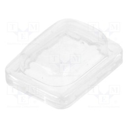 10 pcs : R13-66A-29 - Accessories: cover, Body: transparent, -20÷85°C, 15x21mm