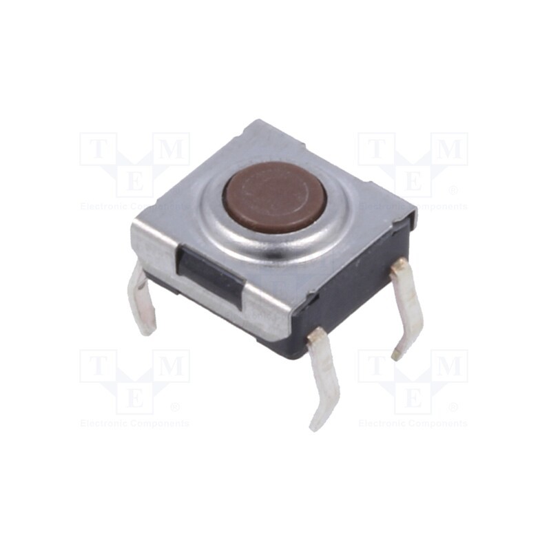 10 pcs : DTSHW6-6N-B - Microswitch TACT, SPST-NO, Pos: 2, 0.05A/12VDC, THT, none, 1.6N