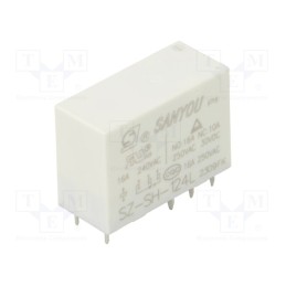 10 pcs : SZ-SH-124L - Relay: electromagnetic, SPDT, Ucoil: 24VDC, Icontacts max: 16A, 16A