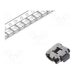 10 pcs : EVQP7K01P - Microswitch TACT, SPST, Pos: 2, 0.05A/12VDC, SMD, none, OFF-(ON)