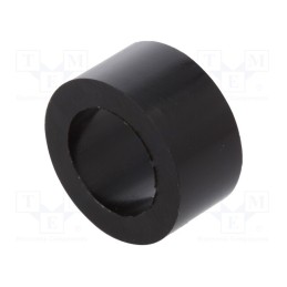 50 pcs : 3816/10.5X08 - Spacer sleeve, cylindrical, polyamide, L: 8mm, Øout: 16mm, black