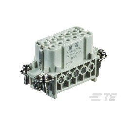 1 pcs - TE Connectivity Heavy Duty Power Connector Insert, 16A, Female, HDC HA Series, 10 Contacts