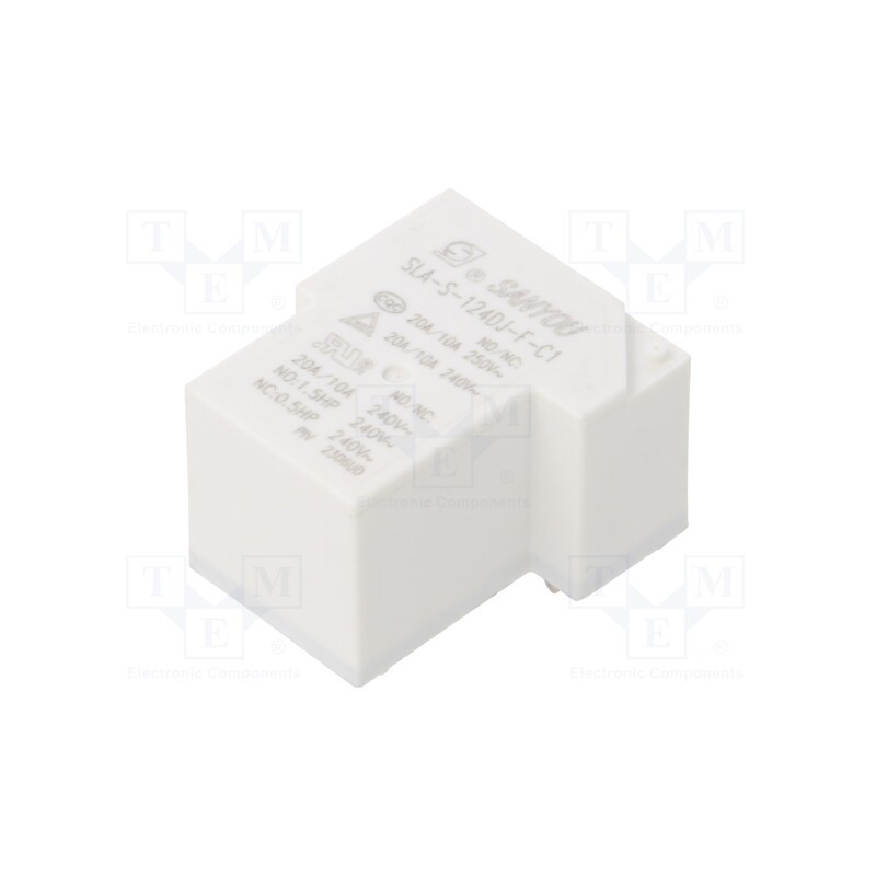 10 pcs : SLA-S-124DJ-F-C1 - Relay: electromagnetic, SPDT, Ucoil: 24VDC, 20A, Series: SLA, THT