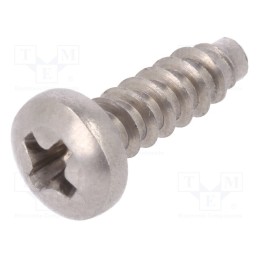 500 pcs : 1216139 - Screw, 2.9x9.5, Head: cheese head, Phillips, PH1, ISO 7049, BN 1432