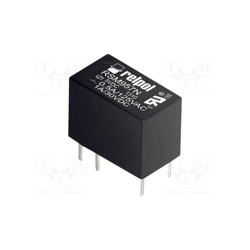 10 pcs : RSM957N-0111-85-S005 - Relay: electromagnetic, SPDT, Ucoil: 5VDC, 1A, 0.5A/125VAC, PCB