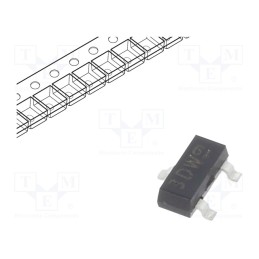 50 pcs : BC856-QR - Transistor: PNP, bipolar, 65V, 0.1A, 250mW, SOT23,TO236AB