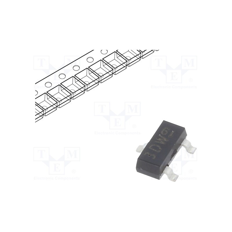 50 pcs : BC856-QR - Transistor: PNP, bipolar, 65V, 0.1A, 250mW, SOT23,TO236AB