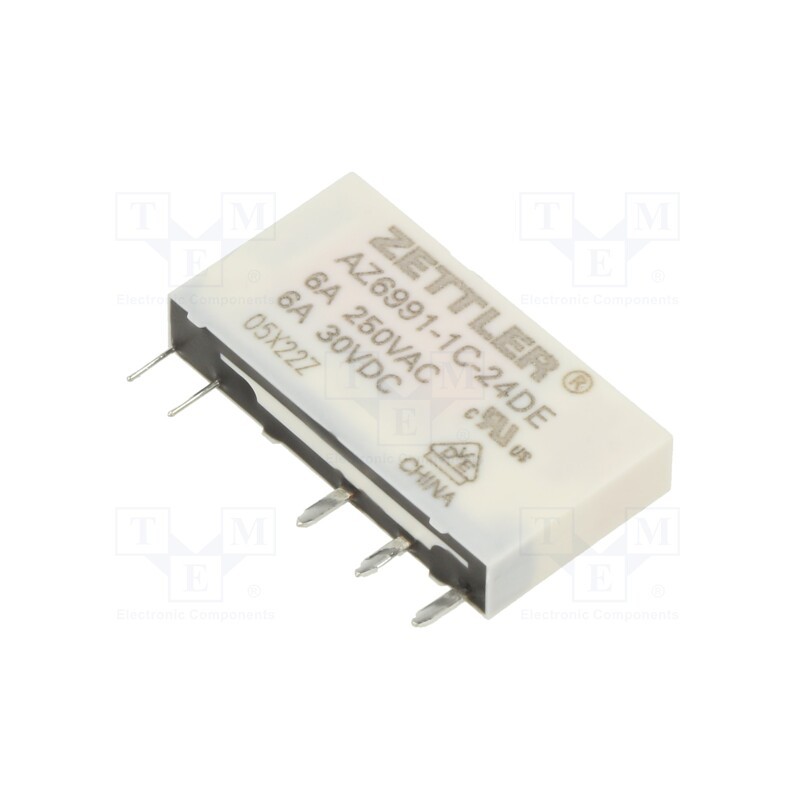 10 pcs : AZ6991-1C-24DE - Relay: electromagnetic, SPDT, Ucoil: 24VDC, 8A, 8A/277VAC, 6A/30VDC