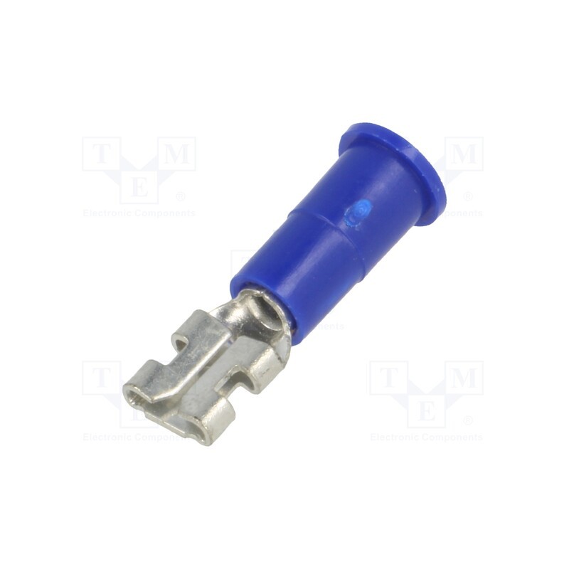 10 pcs : 8278 - Terminal: flat, 4.8mm, 0.5mm, female, crimped, for cable, insulated