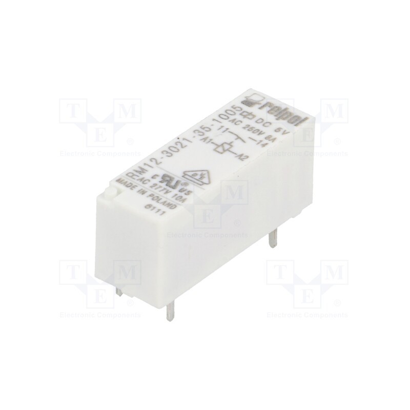 10 pcs : RM12-3021-35-1005 - Relay: electromagnetic, SPST-NO, Ucoil: 5VDC, Icontacts max: 8A
