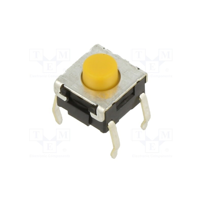 10 pcs : B3W-1022 - Microswitch TACT, SPST-NO, Pos: 2, 0.05A/24VDC, THT, none, 2.26N