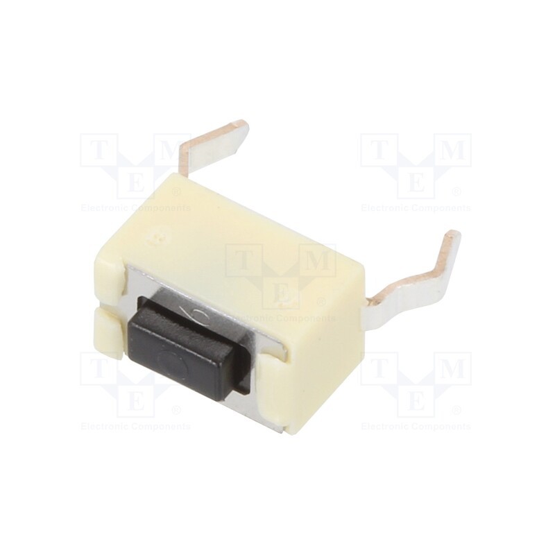 10 pcs : EVQPE504K - Microswitch TACT, SPST, Pos: 2, 0.05A/12VDC, 6x3.5x3.5mm, 4.3mm