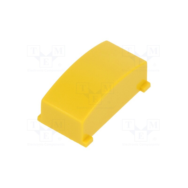 10 pcs : 1630004 - Button, rectangular, yellow, MEC15401,MEC15451,MEC16310-B