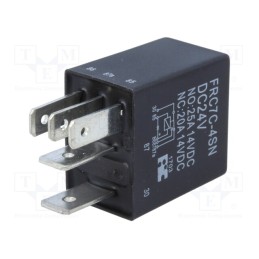 10 pcs : FRC7C-4SN DC24V - Relay: electromagnetic, SPDT, Ucoil: 24VDC, 25A, automotive, socket