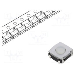 10 pcs : TL3145AF180QJ - Microswitch TACT, SPST-NO, Pos: 2, 0.05A/12VDC, SMT, 1.77N, 3.5mm