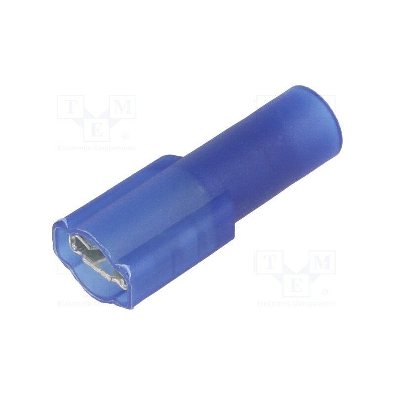 10 pcs : 8293 - Terminal: flat, 4.8mm, 0.5mm, female, crimped, for cable, insulated