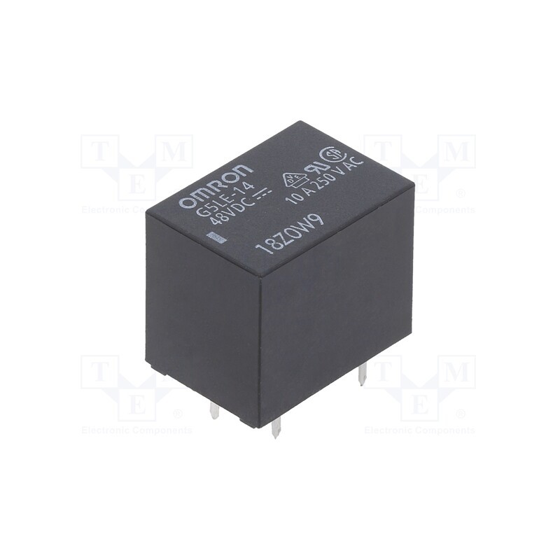 10 pcs : G5LE-14 48DC - Relay: electromagnetic, SPDT, Ucoil: 48VDC, 10A, 10A/240VAC, PCB