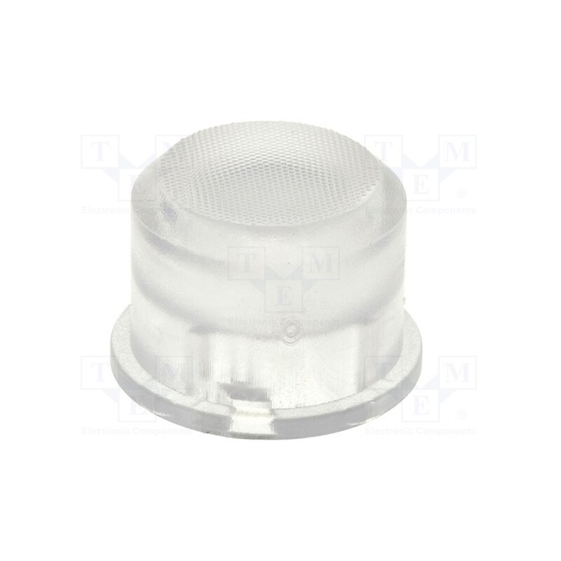 10 pcs : 1D11 - Button, round, transparent, Ø9.6mm, plastic
