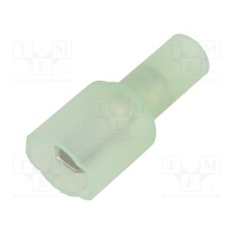10 pcs : 8298 - Terminal: flat, 4.8mm, 0.5mm, male, crimped, for cable, insulated