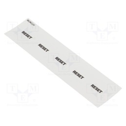 10 pcs : BSOKJ226 - Description label, Button marking: RESET, OKTRON®-JUWEL