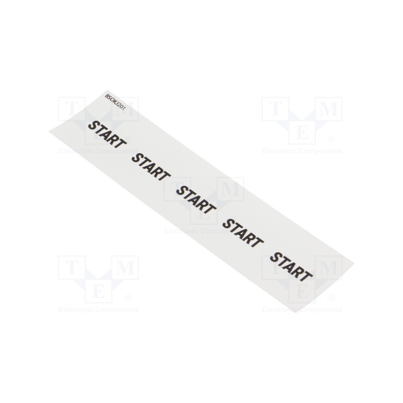 10 pcs : BSOKJ201 - Description label, Button marking: START, OKTRON®-JUWEL