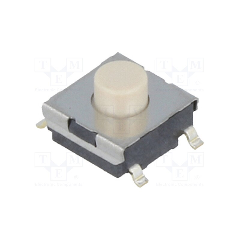 10 pcs : B3FS-1012 - Microswitch TACT, SPST-NO, Pos: 2, 0.05A/24VDC, SMT, none, 1.47N