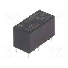 10 pcs : HFD27/024-S - Relay: electromagnetic, DPDT, Ucoil: 24VDC, 2A, 1A/125VAC, 2A/30VDC