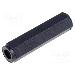 20 pcs : HTSN-M3-30-6-1D - Screwed spacer sleeve, polyamide, M3, 30mm