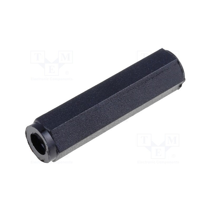 20 pcs : HTSN-M3-30-6-1D - Screwed spacer sleeve, polyamide, M3, 30mm