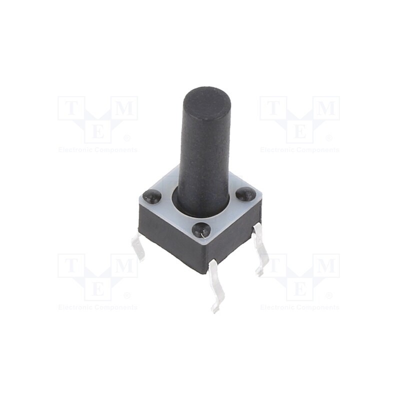10 pcs : TL1105HF160Q - Microswitch TACT, SPST-NO, Pos: 2, 0.05A/12VDC, THT, 1.57N, 6x6x4mm
