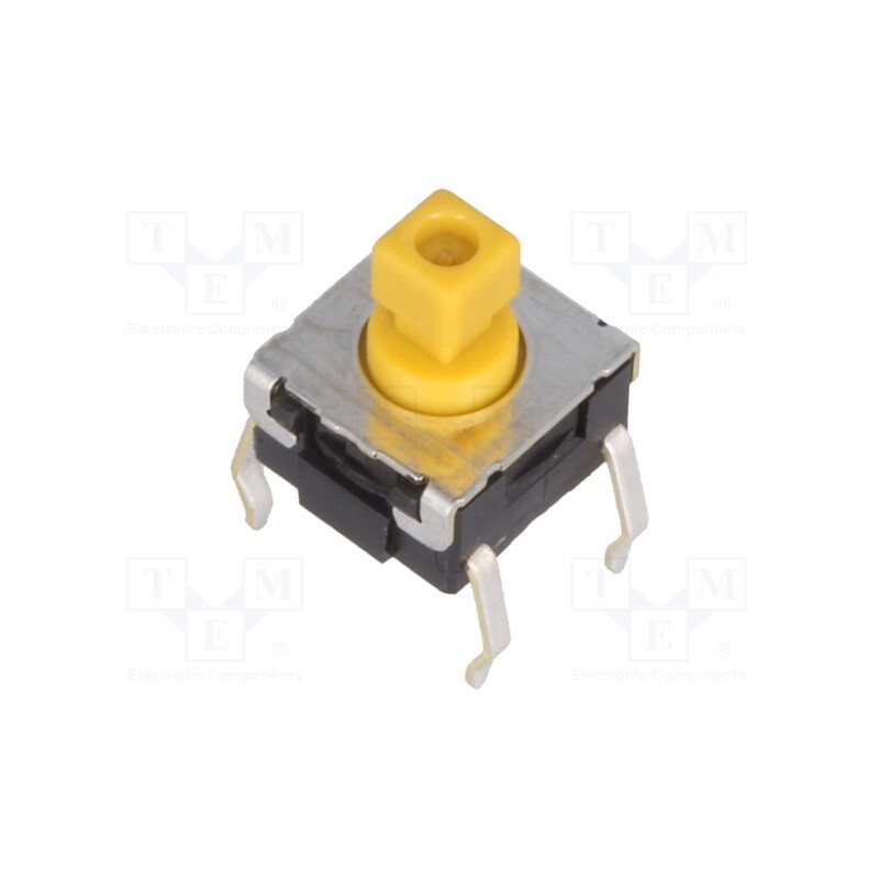 10 pcs : B3W-1052 - Microswitch TACT, SPST-NO, Pos: 2, 0.05A/24VDC, THT, none, 2.25N