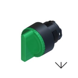 1 pcs - RS PRO 3 Position Selector Switch Head, 22.5mm Cutout, Green Handle