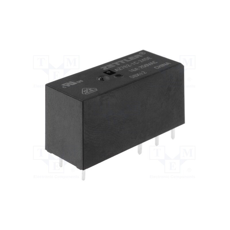 10 pcs : AZ762-1C-24DE - Relay: electromagnetic, SPDT, Ucoil: 24VDC, 16A, 16A/250VAC, PCB