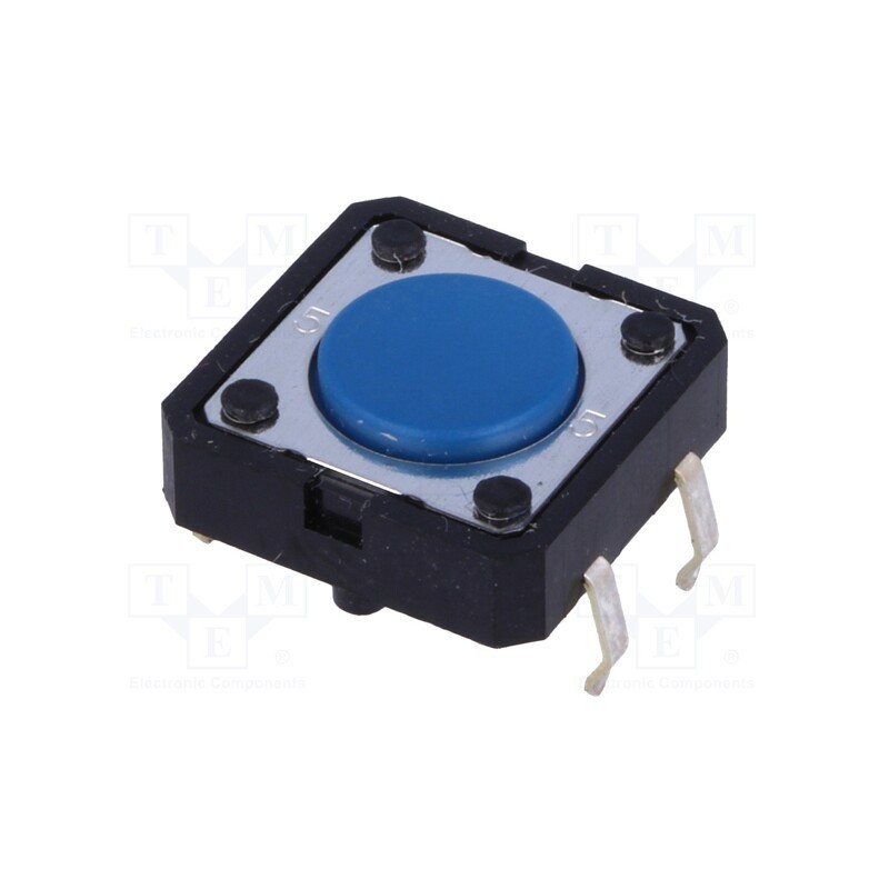 10 pcs : B3F-5000 - Microswitch TACT, SPST-NO, Pos: 2, 0.05A/24VDC, THT, none, 1.27N