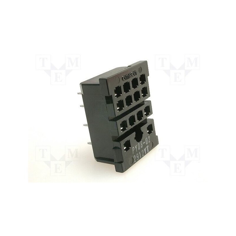 10 pcs : PY08-02 - Socket, PIN: 8, 10A, 250VAC, H: 12mm, W: 22mm, H3YN-2, PCB, for PCB