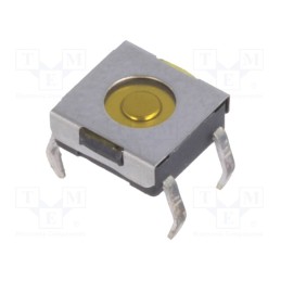 10 pcs : DTSHW6-8S-B - Microswitch TACT, SPST-NO, Pos: 2, 0.05A/12VDC, THT, none, 1.6N