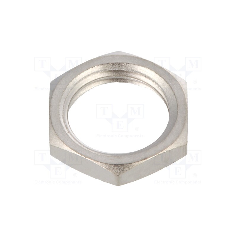 10 pcs : 700201201 - Nut, 7000,8020,8060,8500,TP, silver, Thread: UNS1/4'-40