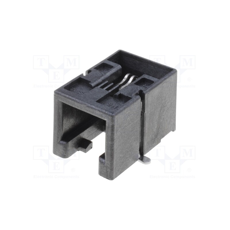 10 pcs : 855025005 - Socket, RJ9, PIN: 4, Cat: 3, low profile, gold-plated, Layout: 4p4c