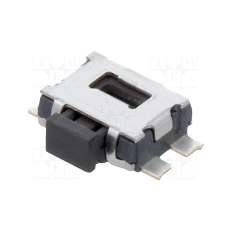10 pcs : SKSCLDE010 - Microswitch TACT, SPST, Pos: 2, 0.05A/12VDC, SMT, 1.6N, 1.75mm, SKSC