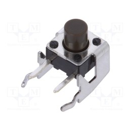 10 pcs : SKHHLVA010 - Microswitch TACT, SPST, Pos: 2, 0.05A/12VDC, THT, 1.6N, 6x6x3.5mm