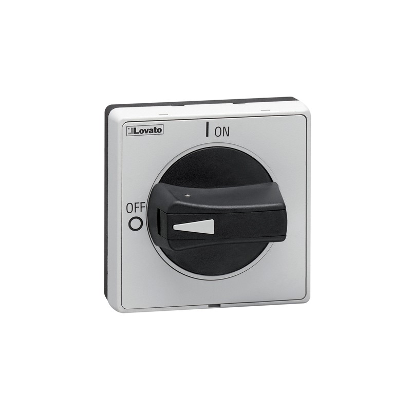 1 pcs - Lovato Black Rotary Handle, GA Series Series