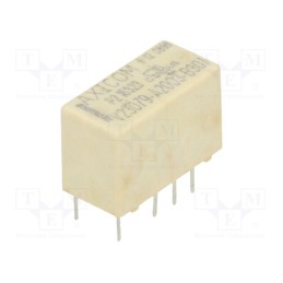 10 pcs : 3-1393789-7 - Relay: electromagnetic, DPDT, Ucoil: 12VDC, 2A, 0.5A/125VAC, THT