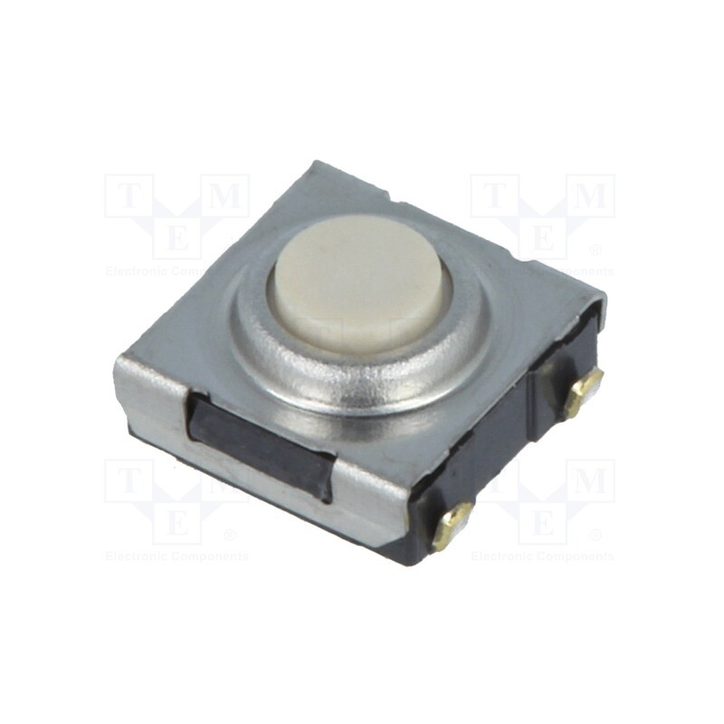 10 pcs : B3SN-3012 - Microswitch TACT, SPST-NO, Pos: 2, 0.05A/24VDC, SMT, none, 1.57N